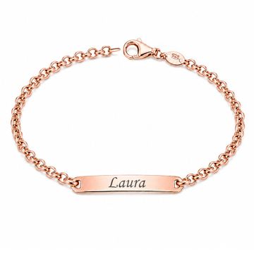 Armkettchen rosévergoldet mit Gravur - 2922