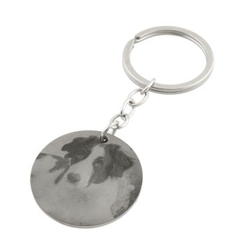Schlüsselanhänger Fotogravur rund - 1596