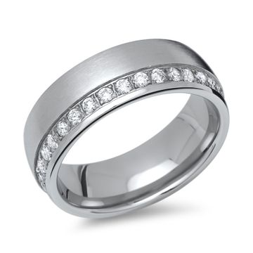 Ring Zirkonia mit Gravur - 1448