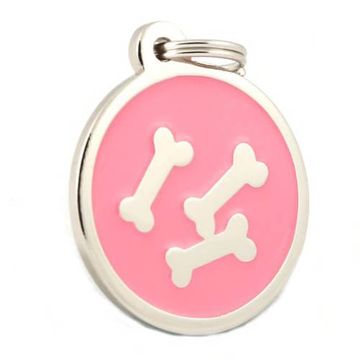 Hundemarke Rosa Edelstahl - 2064