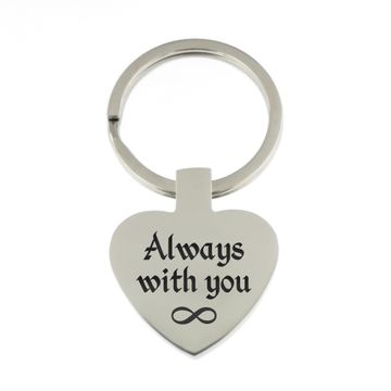 Schlüsselanhänger Edelstahl mit Gravur - 0598