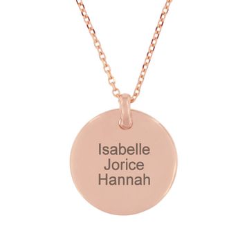 Kreis Anhänger 3 micron Roségold - 2359