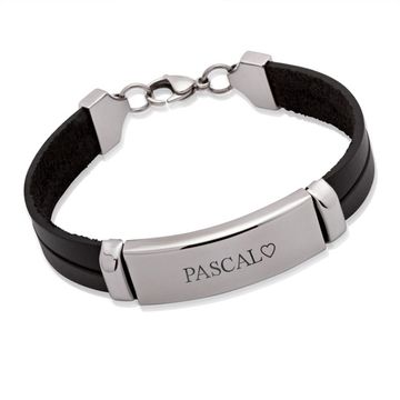 Armband Leder mit Gravur - 0285