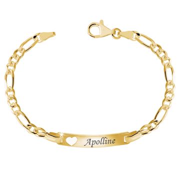 Ident Armband silbervergoldet mit Gravur - 1811