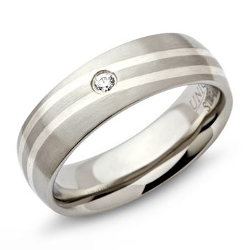 Ring Zirkonia mit Gravur - 0425