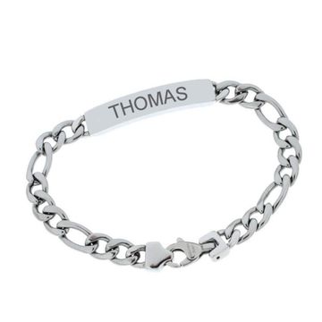 ID Armband Edelstahl mit Gravur - 0196