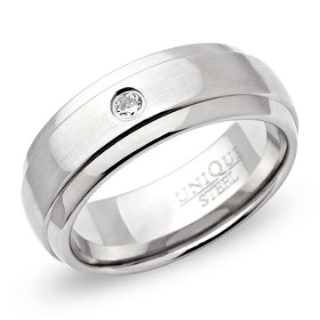 Ring Zirkonia mit Gravur - 0438