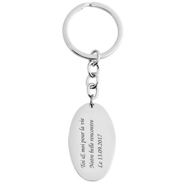 Schlüsselanhänger Edelstahl mit Gravur - 2096