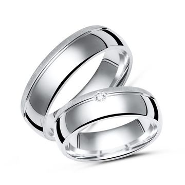 Eheringe Silber mit Gravur - 0312
