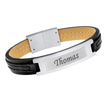 Lederarmband mit Gravur - 2411