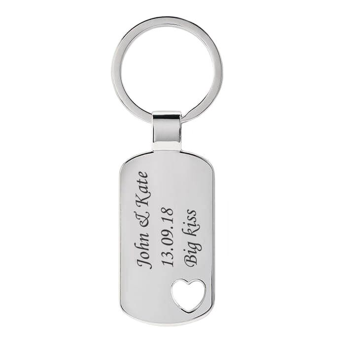 2 Personalisierte Schlüsselanhänger mit passendem Symbol