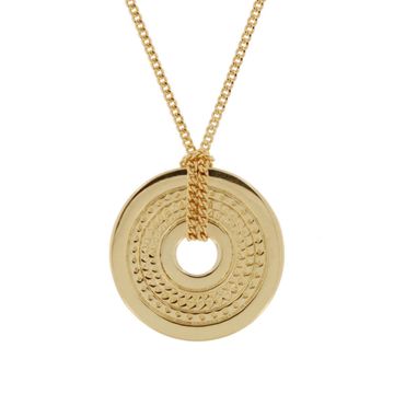 Sonnen Anhänger Gold mit Gravur - 2361