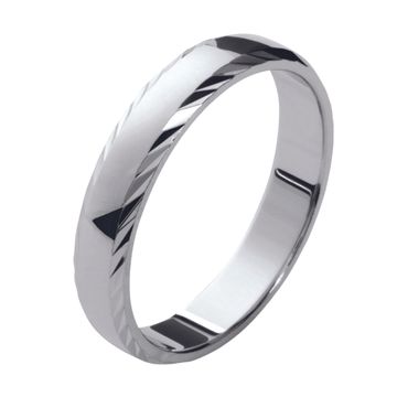 Ring Silber rhodiniert mit Gravur - 2752