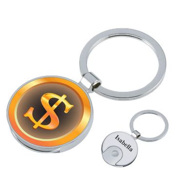 Schlüsselanhänger Dollar mit Gravur - 1180