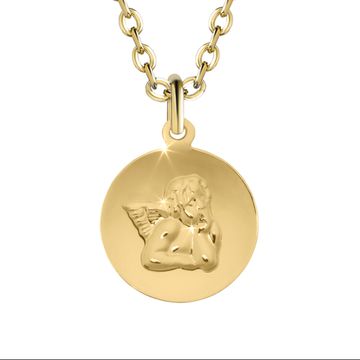 Personalisierter Engelanhänger aus Gold - 2915
