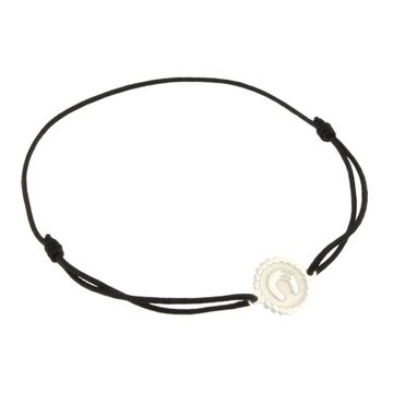 Hufeisen Textilarmband mit Gravur - 2362