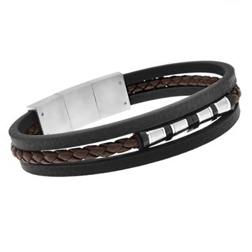 Mehrreihiges Lederarmband mit Gravur - 2322 