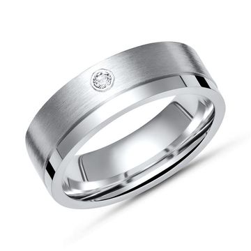 Ring Zirkonia mit Gravur - 1006