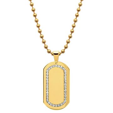 Anhänger Edelstahl Dogtag mit Gravur - 0963