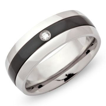 Ring Zirkonia mit Gravur - 0433
