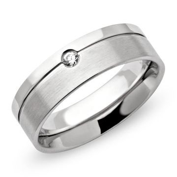 Ring Zirkonia mit Gravur - 0434