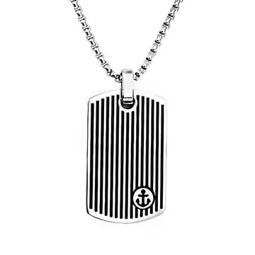Anhänger Dogtag Anker mit Gravur - 2392