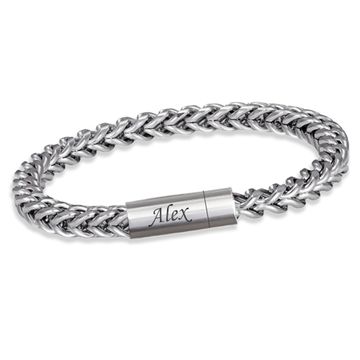 Armband Vintage Edelstahl mit Gravur - 2371