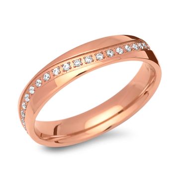 Ring Zirkonia mit Gravur - 1329