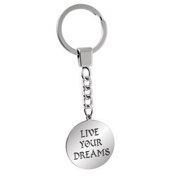 Schlüsselbund Anhänger Kreis mit Gravur - 2533