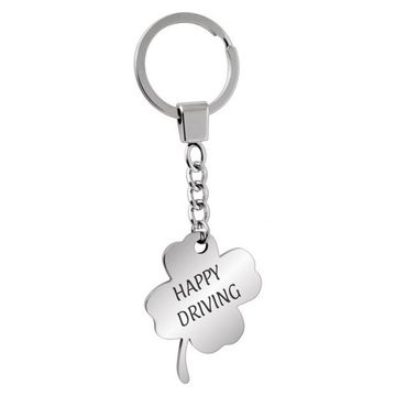 Schlüsselbund Kleeblatt Glücksbringer mit Gravur - 2532