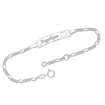 ID Armband Silber Gravur - 1097