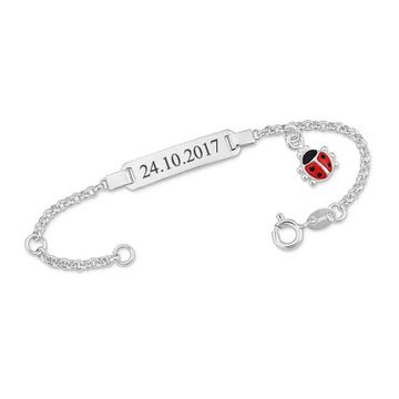Armband Marienkäfer mit Gravur - 0876