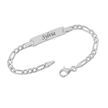 Id Armband Silber mit Gravur - 0214