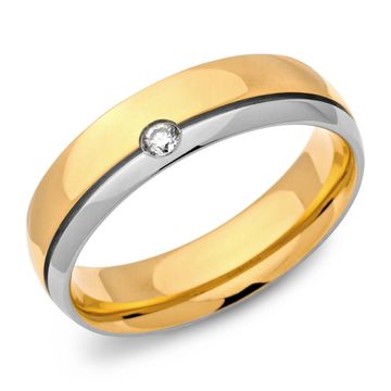 Ring Zirkonia mit Gravur - 0439
