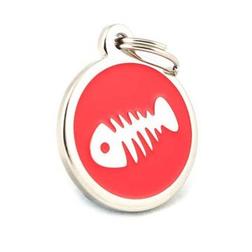 Katzenmarke Rot Edelstahl - 2060