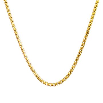 Venezianische Kette vergoldet Edelstahl 2mm - 2607