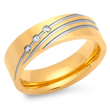 Ring Zirkonia mit Gravur - 0808