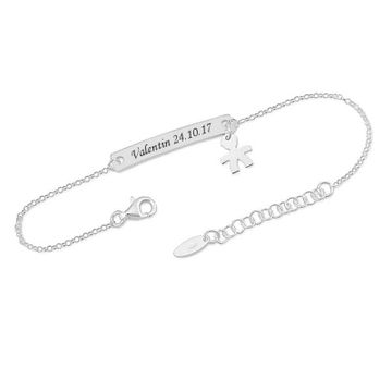 Ident Armband Silber mit Gravur - 2115