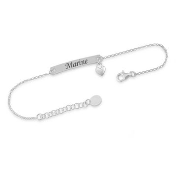 ID Armband mit Herzanhaenger - 2313