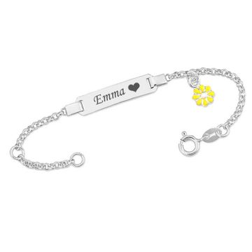 Kinder Armband Silber mit Gravur - 2113