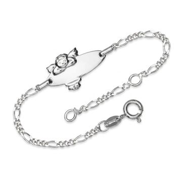 Armband Silber Engel mit Gravur - 0220