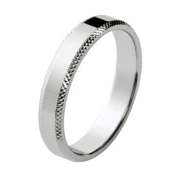 Ring Silber rhodiniert mit Gravur - 2733