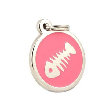 Katzenmarke Rosa Edelstahl - 2061