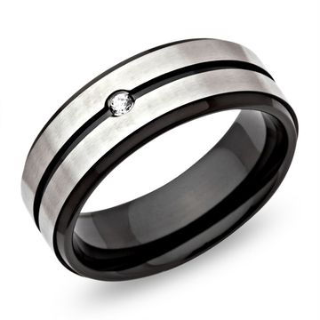 Ring Zirkonia mit Gravur - 0430