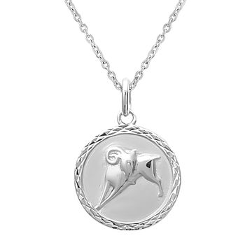 Sternzeichen Widder Silber mit Gravur - 2784