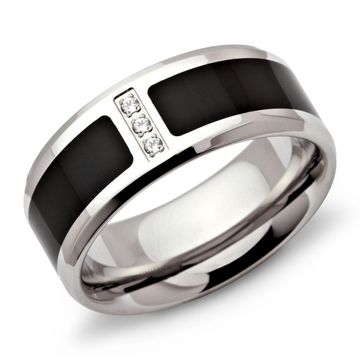 Ring Zirkonia mit Gravur - 1038