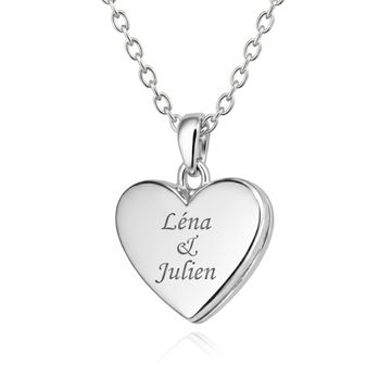 Herzmedaillon Silber mit Gravur - 2943
