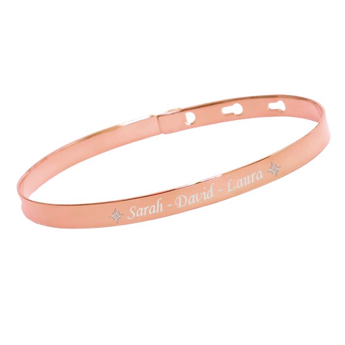 Mantra-Armreif Mit Gravur – In Silber, Gold Oder Rosegold, 2 Größen (XS-S & M-L), Aus Edelstahl