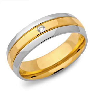Ring Zirkonia mit Gravur - 0420