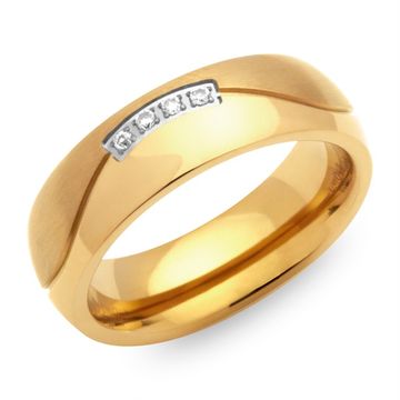 Ring Zirkonia mit Gravur - 0794